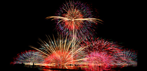 諏訪湖祭り湖上祭花火大会　花火イメージ1