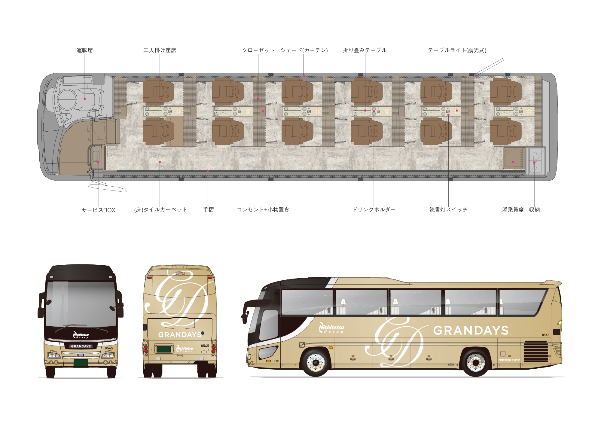 グランデイズ 車体パース