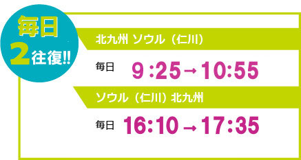 到着時間もベストタイム!たっぷりソウルを満喫できちゃう