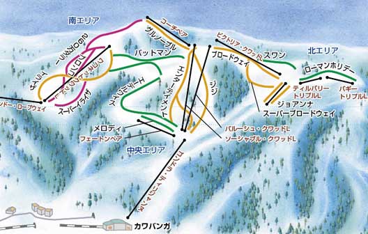 GALA湯沢スキー場 ゲレンデマップ