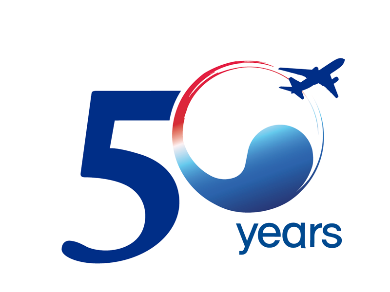 大韓航空50周年ロゴ