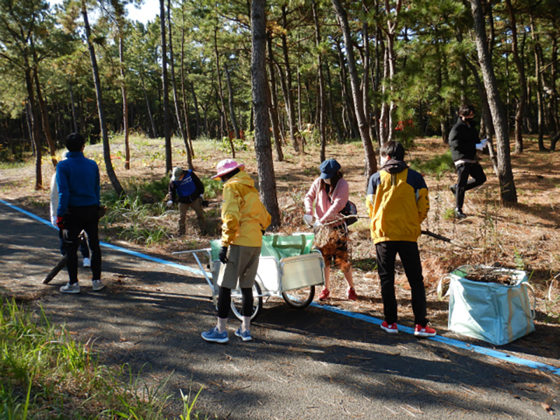 海の中道海浜公園でのボランティア活動