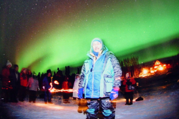 2015年2月にカナダ・ホワイトホースで遭遇したオーロラ　大野先生ご提供